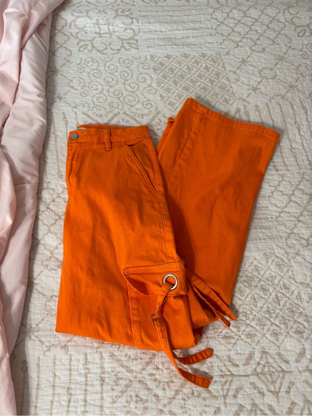 orange cargo pants